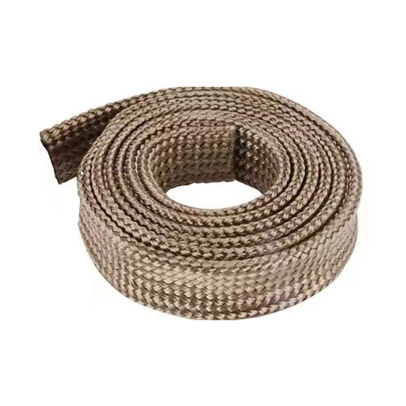 Heat Shield Insulation Titanium Color Basalt fiber Sleeving Sleeve for Exhaust Pipe Length can be customized