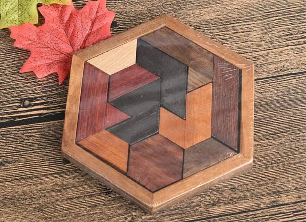 Деревянная головоломка Tangram