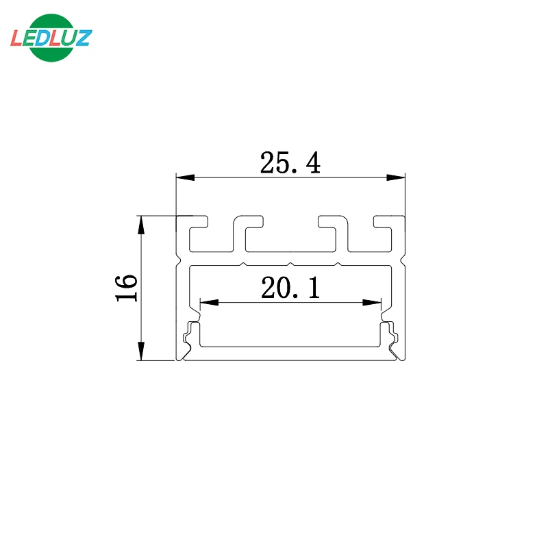
1 inch slim aluminum LED profile 