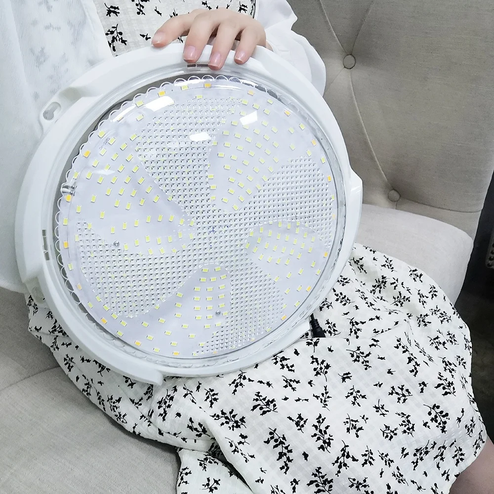 2021 new design high power 100w 200w three light color changeable remote control led solar ceiling light indoor house