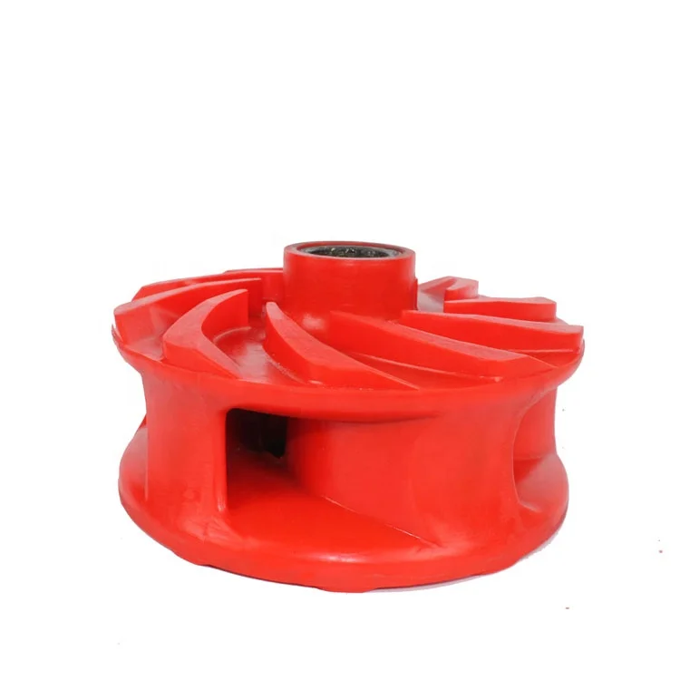 centrifugal horizontal Slurry Pump Impeller with Polyurethane Material close vane PU impeller