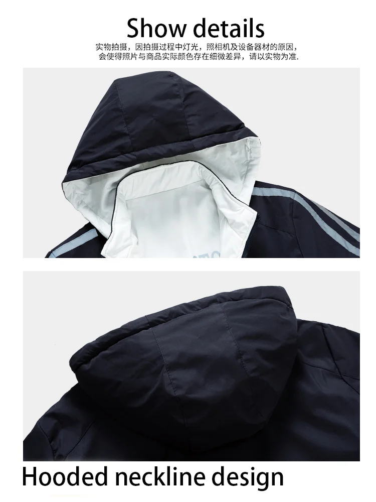 Winter Stand Collar Washing Color Cotton Brushed Denim Jacket Men Casual  Flight Jeans Jacket For Men