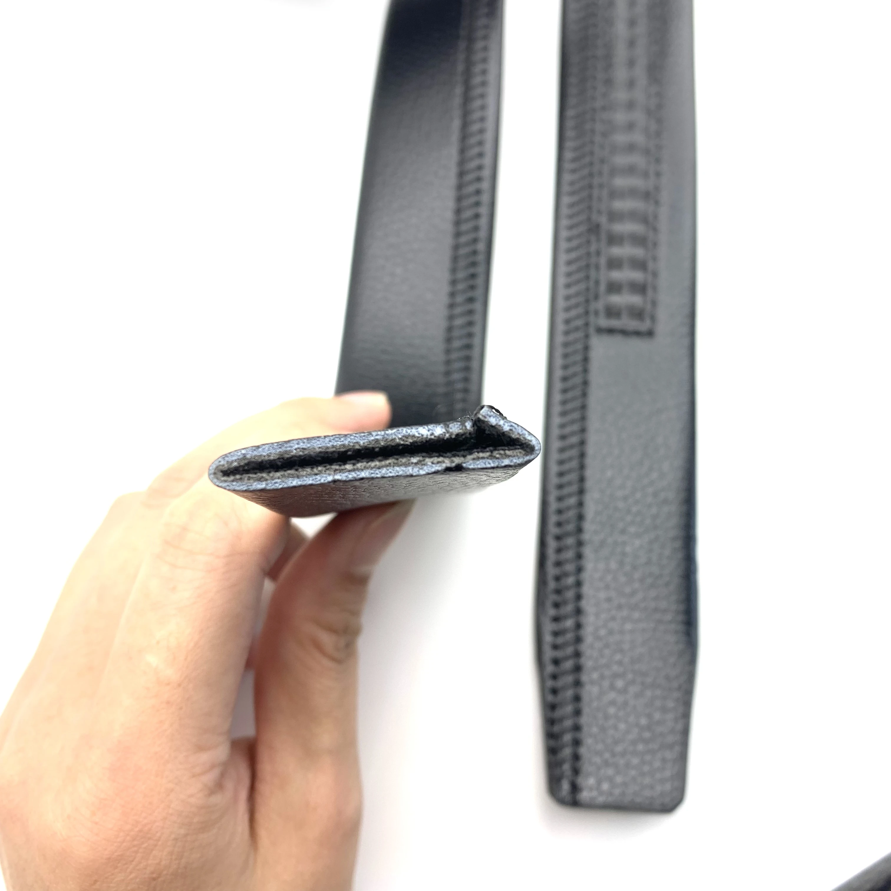 Низкая цена оптовая продажа 3,5 см классический дизайн ремень с автоматической пряжкой без пряжки ремень из искусственной кожи