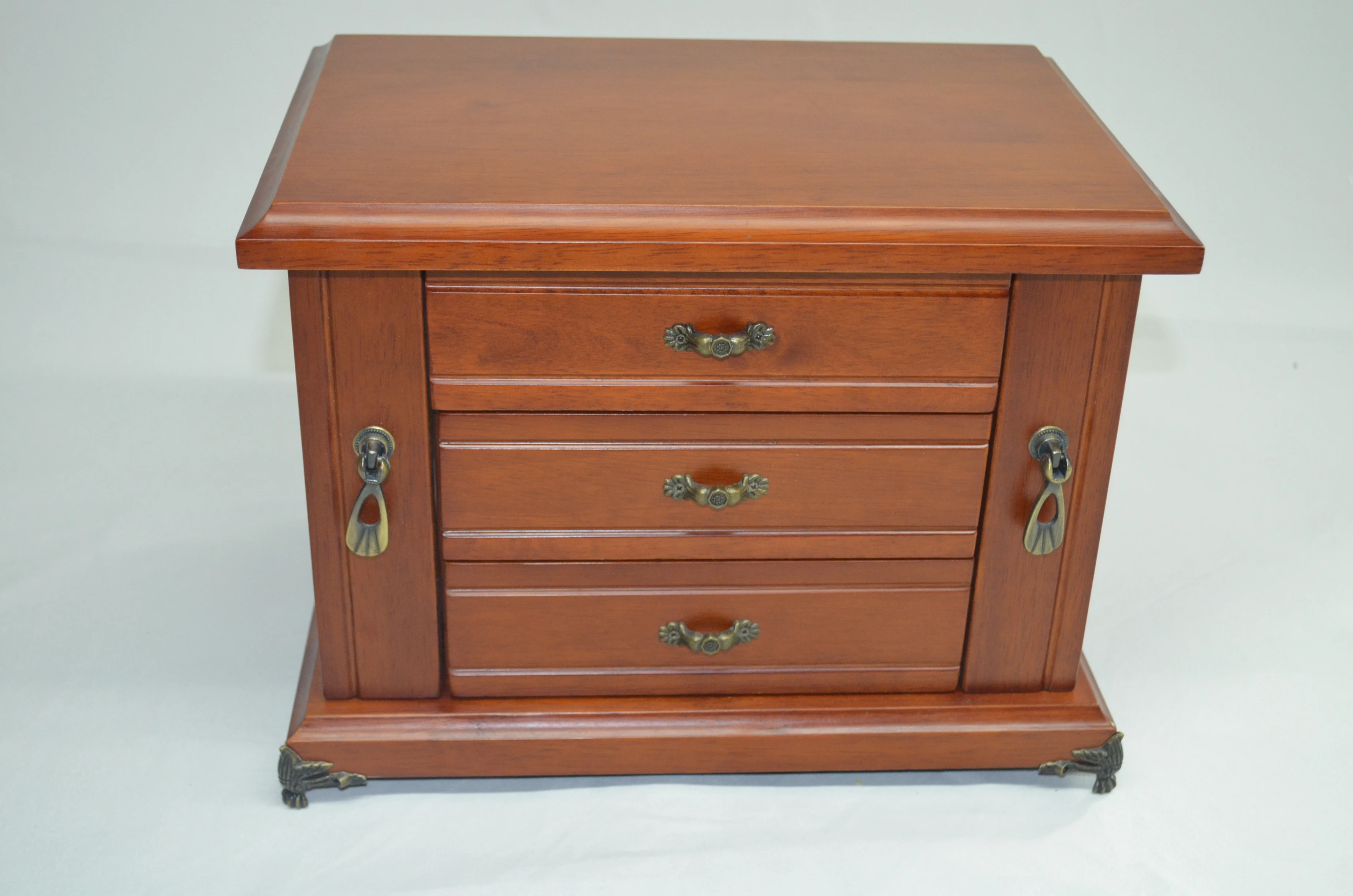 Деревянная Подарочная коробка для ювелирных изделий для леди и свадебный сувенир