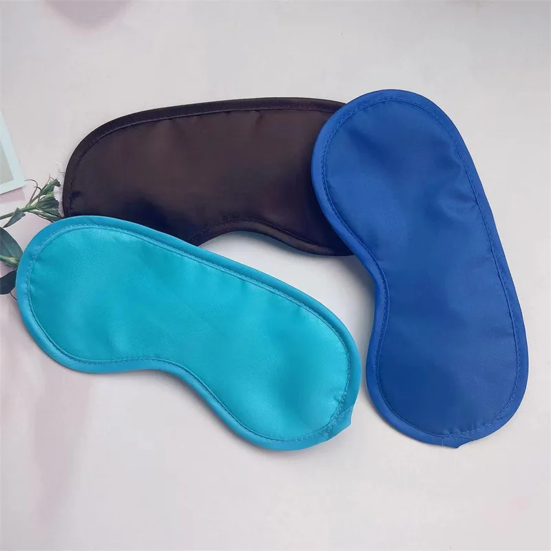 Soft Breathable Blackout Cover Sleeping Airplane Eye Mask with Nose Pad and Elastic Strap