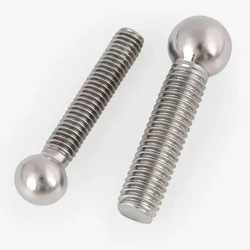 Custom Stainless Steel Threaded Male Hex Ball Head Bolt M5 M6 Pin ball stud Bolt End Fittings
