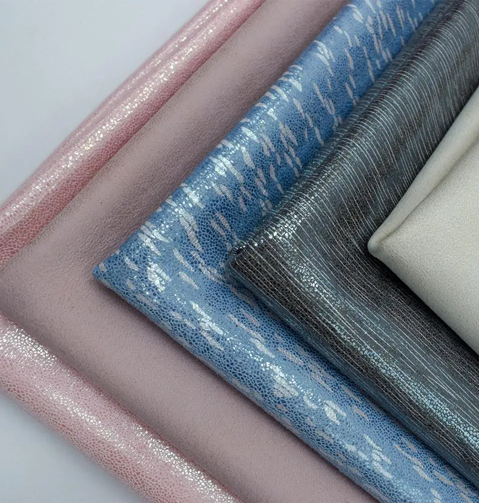 
Multi-style hot stamping holographic polyester microfiber fabric 