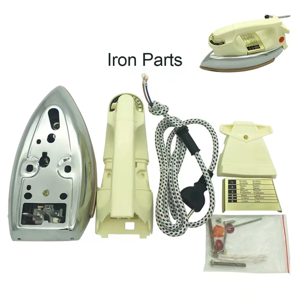 National Electric Iron Thermostat Handle Dry Iron Cover Sole Plate Heating Tube Electric Iron Parts