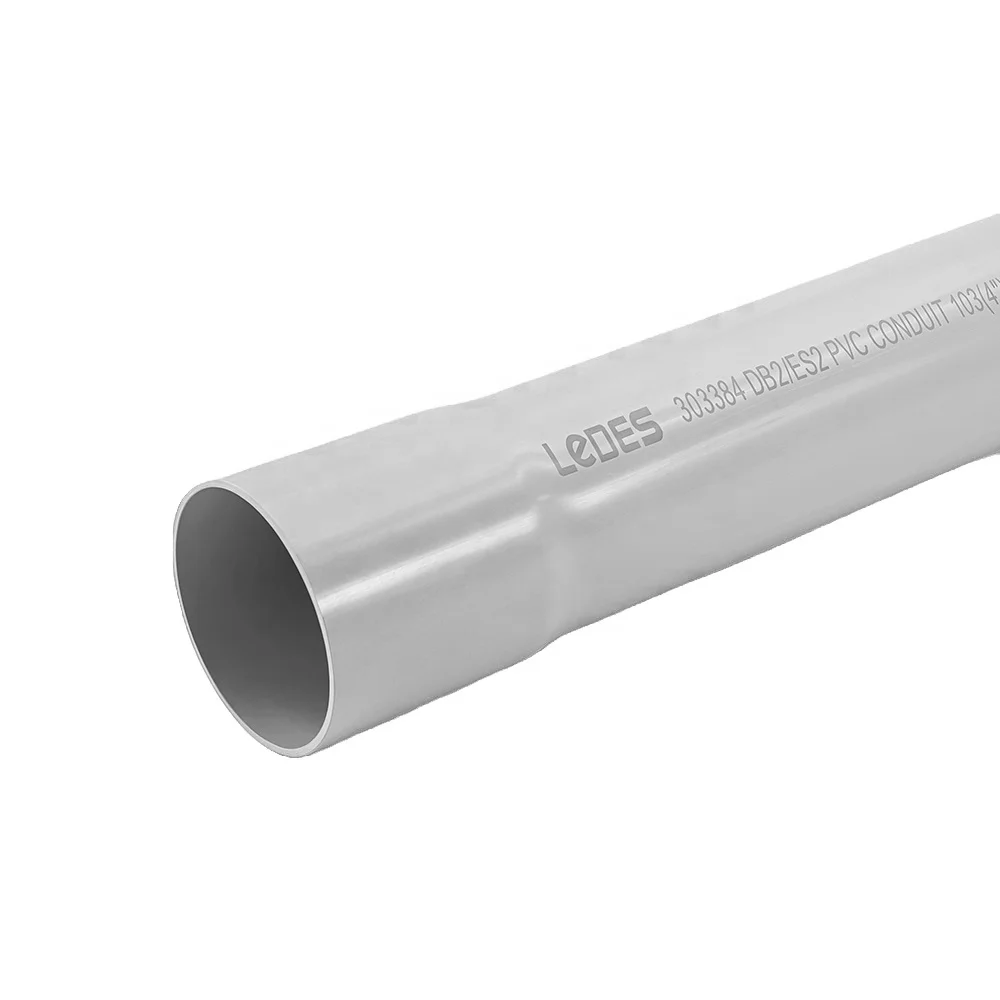 LeDES CSA Standard 4-1/2inch DB2  Duct FT4 Fire Rated PVC Electrical conduit manufacturer Direct Burial Duct Sunlight Resistant