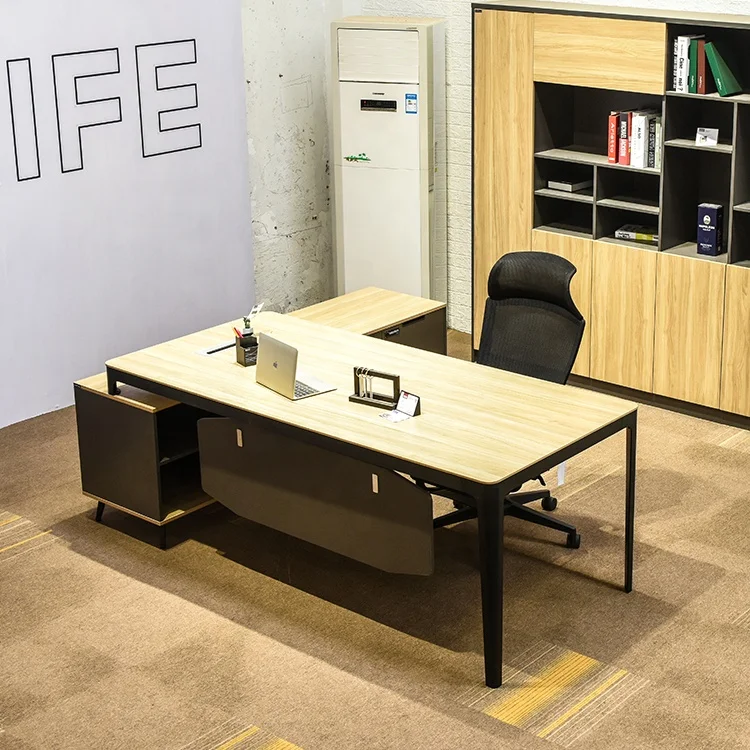 Executive Computer Table Design Cabinet Office Furniture