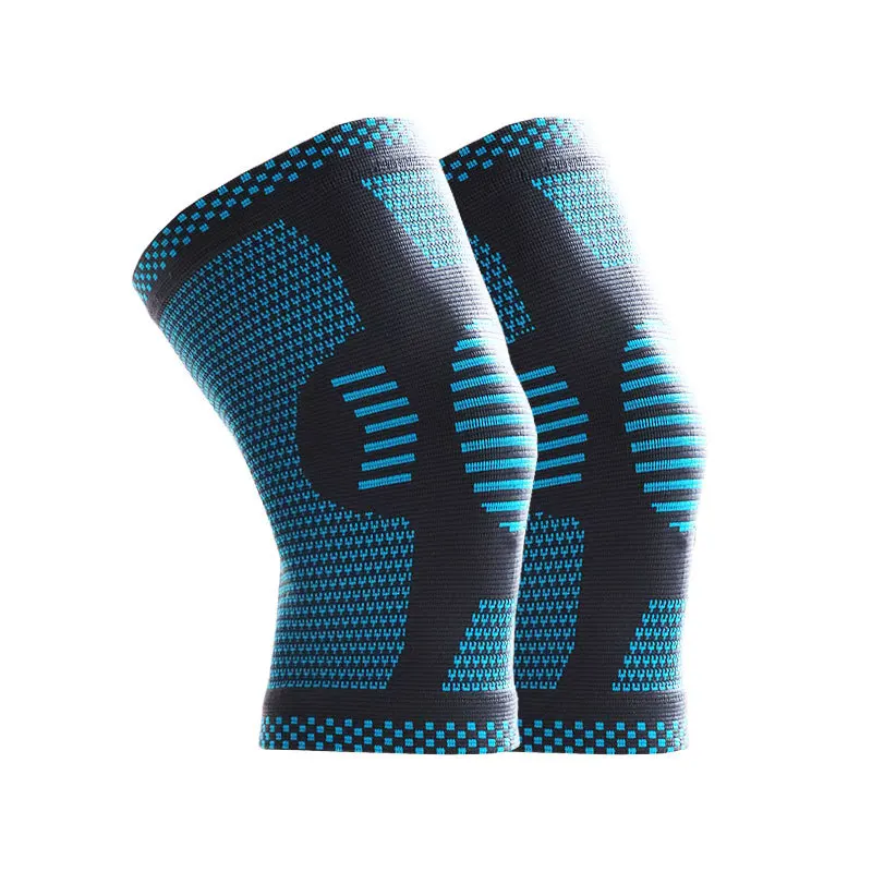 2022 New Arrivals 3D Knitted Elastic Fibers Nylon Knee Supports Sleeve Compression Sports Knee Brace