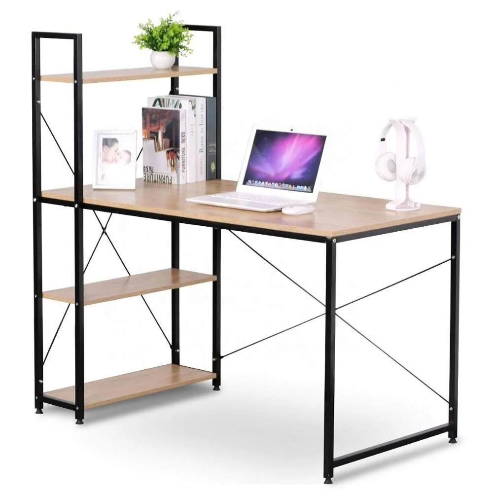 Distinguished Red Wood Office Desk for Professional Settings
