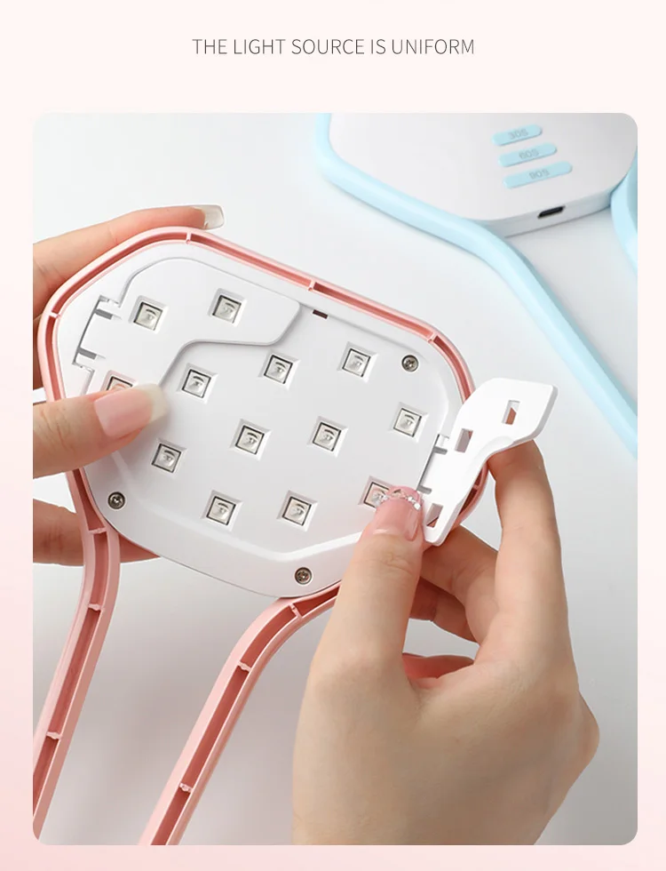 New Product 24w Desktop Handheld Nail Lamp Portable Mini Uv Led Nail Lamp One Finger Flash Cure Nail Dryer