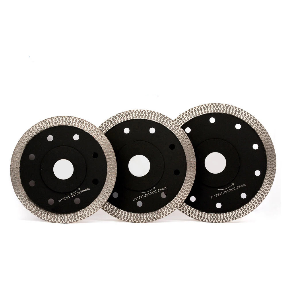 105 / 115 / 125 mm Hot pressed super thin turbo diamond saw blade cutting disc for ceramic tile granite marble