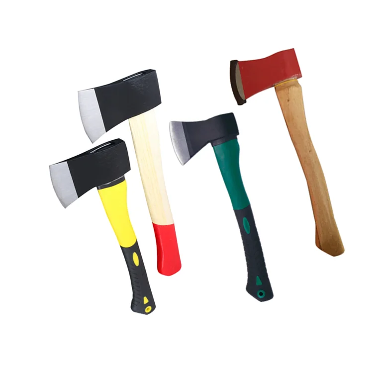 High carbon steel forged axe head wood work hatchet ax handmade big axe with wooden handle gift