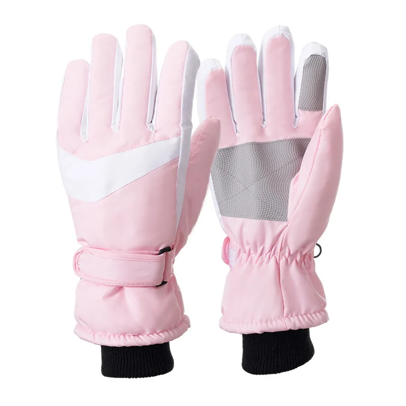 ODM Wholesale Cheap Winter Ski Gloves with Adjustable Wrist Non-slip Snowboarding Gloves Women Hot Selling