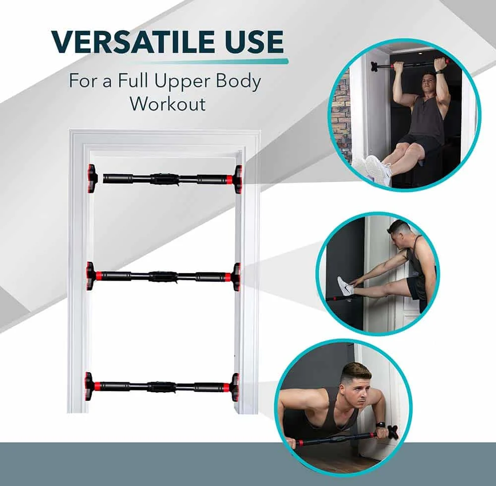 Chin Up Bar Mounted Home Workout Gym Pull Up Bar Portable Exercise Bar