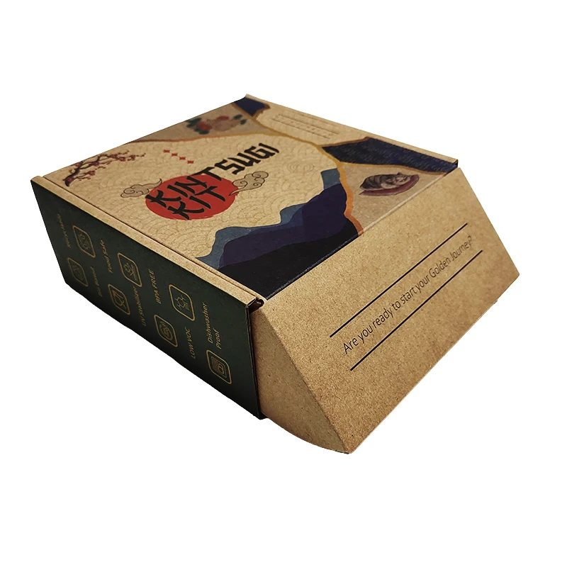 Recycled Custom Logo Printing Shipping Mailer Boxes Durable Clothing Storage Corrugated Paper Packaging for Delivery