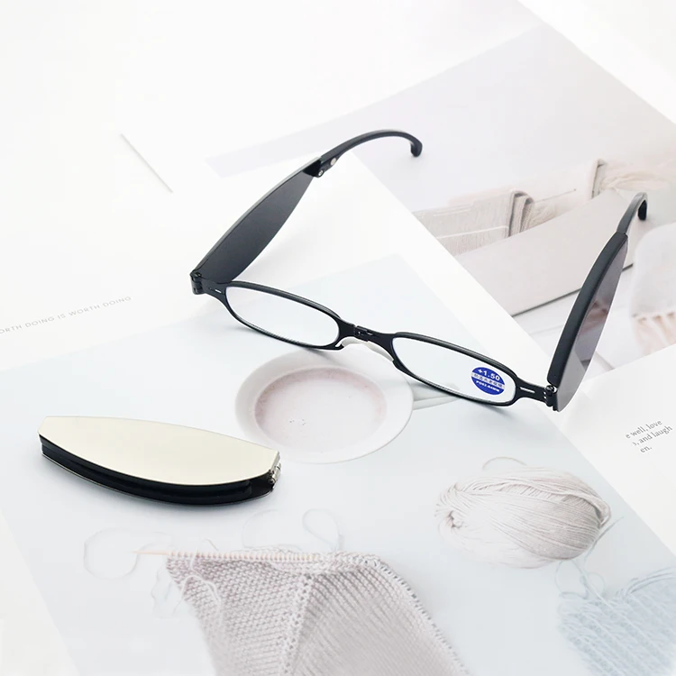New Arrival Folding Presbyopia Eyeglasses Blue Light Blocking Foldable Reading Glasses for Men