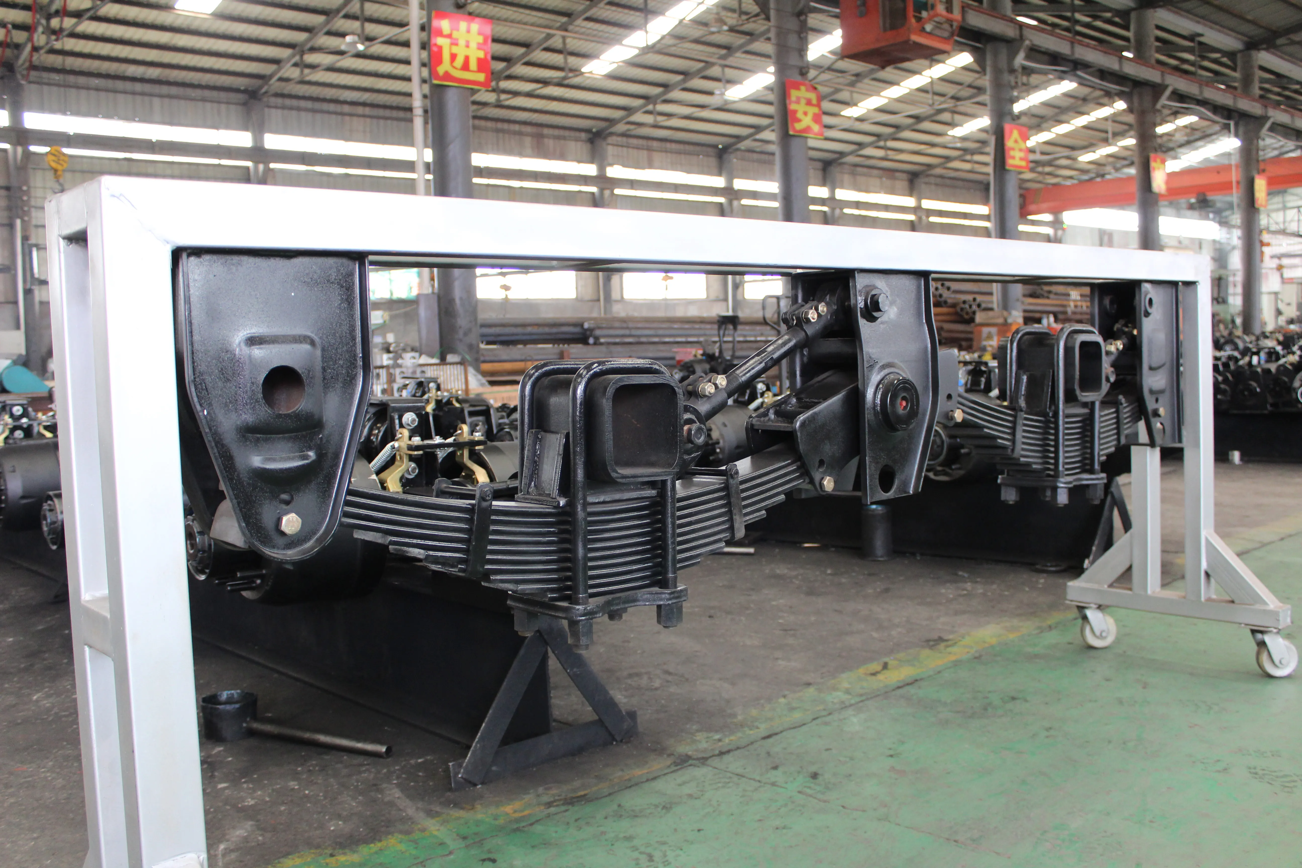 American Type Trailer Parts Tandem 2 Axle Trailer Suspension with Leaf Spring