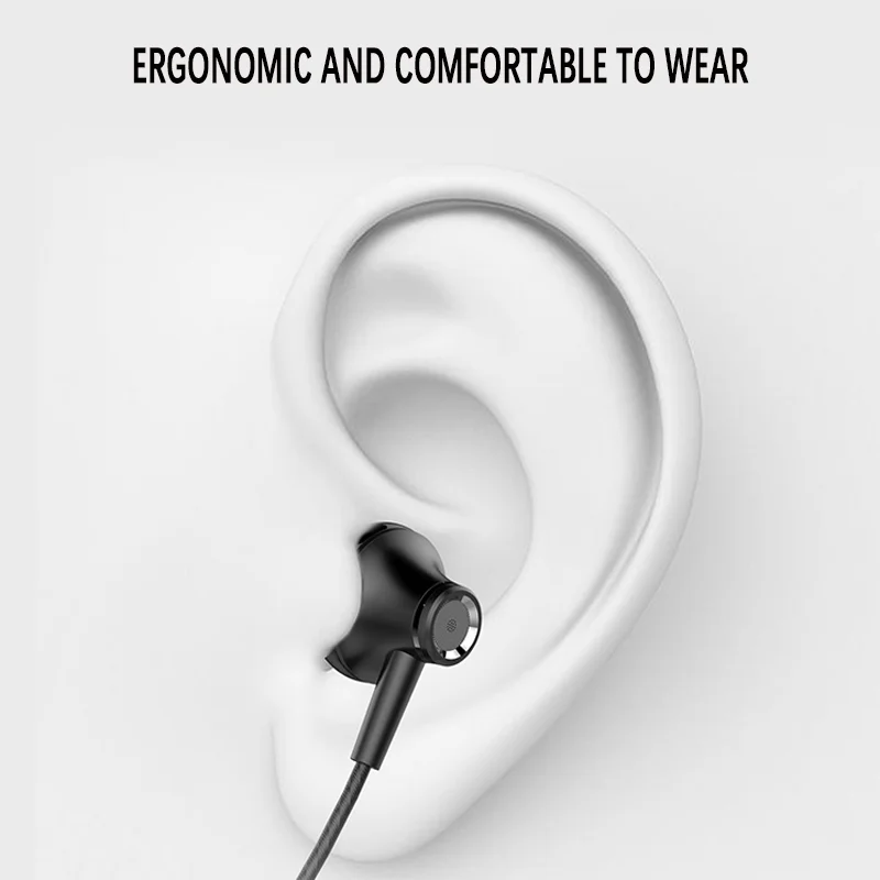 Wired 3.5mm Earphones Music Headphones Microphones Stereo Headset For Mobile Phones