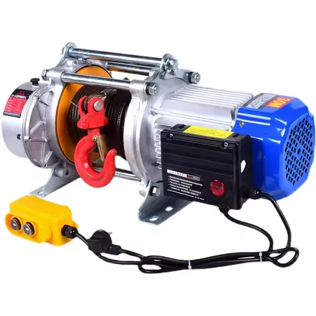 cable pulling machine winch wire rope electric winch 380v mini crane 500kg