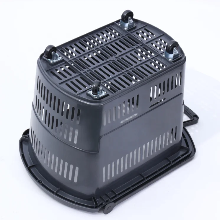 gray color plastic shopping hand basket Custom Retail Grocery Supermarket PP Plastic Handle Supermarket Shopping Basket