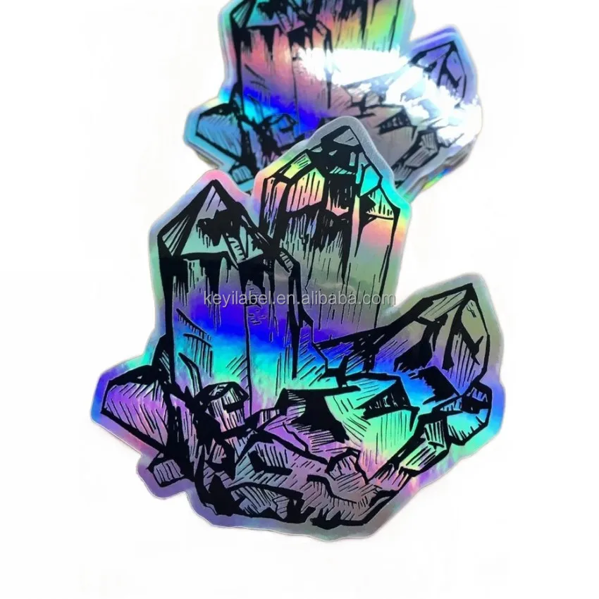 KYW diy decoration keyboard stickers hologram removable laptop stickers car decoration vinyl sticker