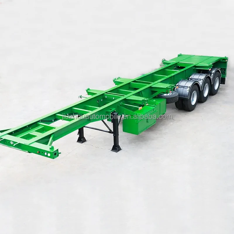 JOZOTG Transport 20 футов 40-футовый контейнерный каркасный прицеп от производителей в Китае 20-футовый трейлер