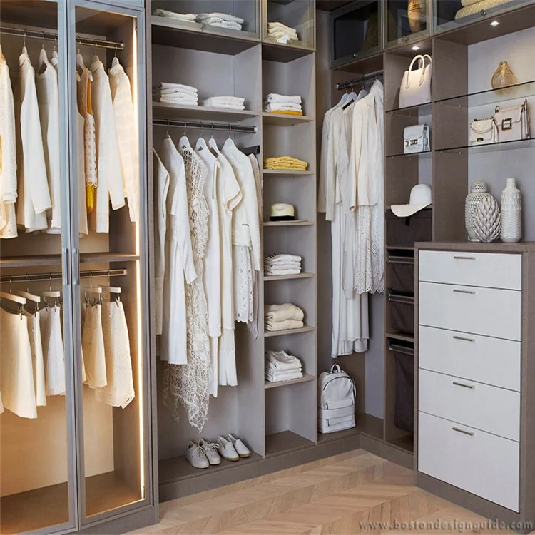 Foshan factory popular Sri Lanka bedroom corner storage closet wardrobe