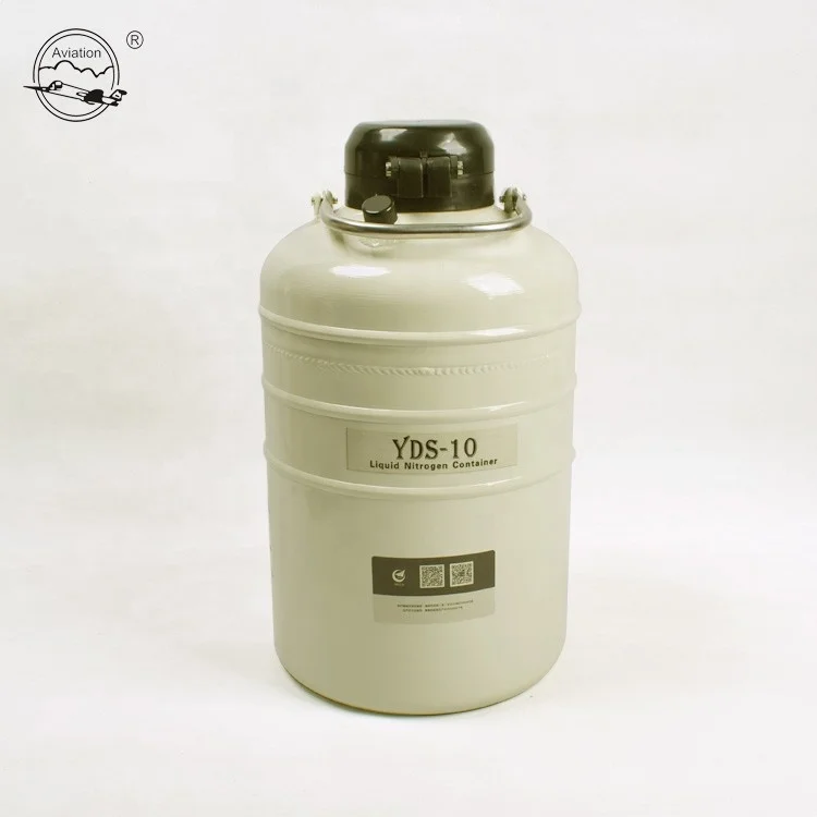 6l Liquid nitrogen container cryo dewar with stainless steel canister dipper