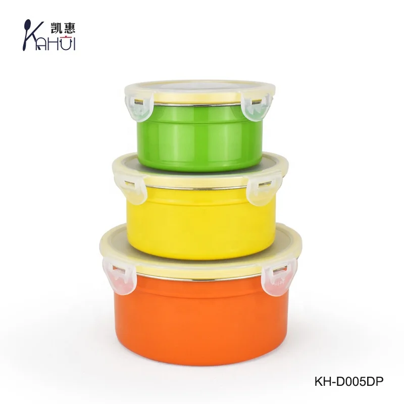 3pcs metal canister set with lid stainless steel storage jar set with cover for kitchen in daily use