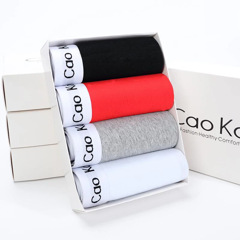 Drop shipping Wholesale Stock Lot Underwear For Man Custom Classical Cotton Boxer shorts Male Basics Boxer Briefs