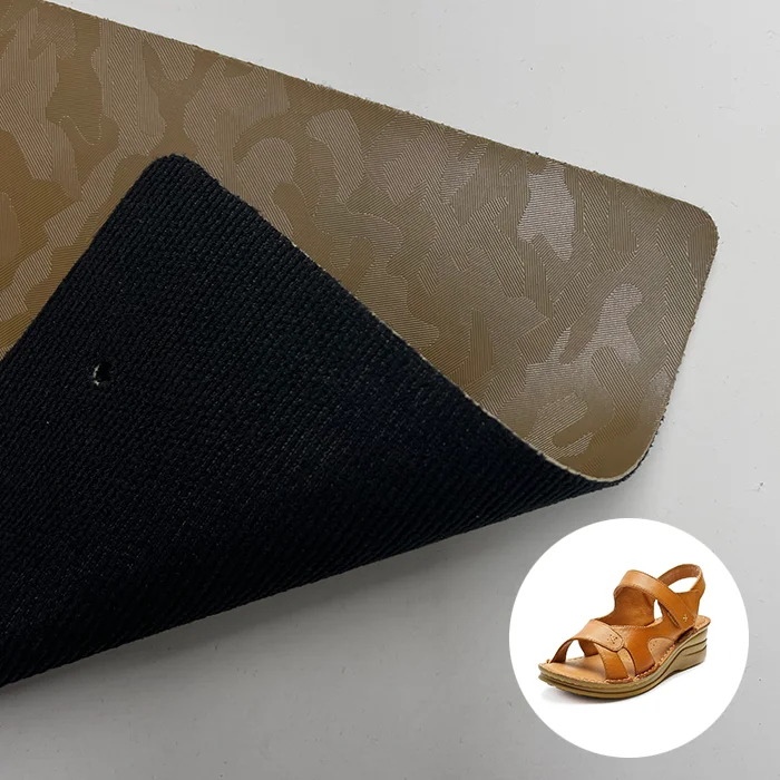 Microfiber Suede PU Shoe Lining Synthetic Leather Breathable For Sandal