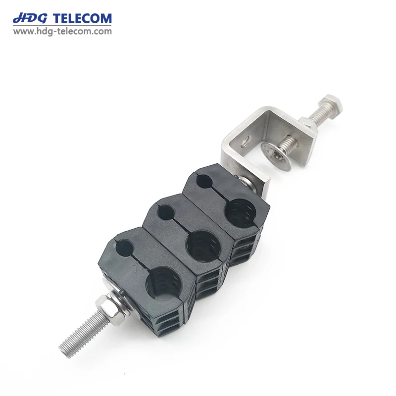 Feeder Cable Clamp Optical Fiber And Power Clamp For 5mm Or 10-11.5mm Cable