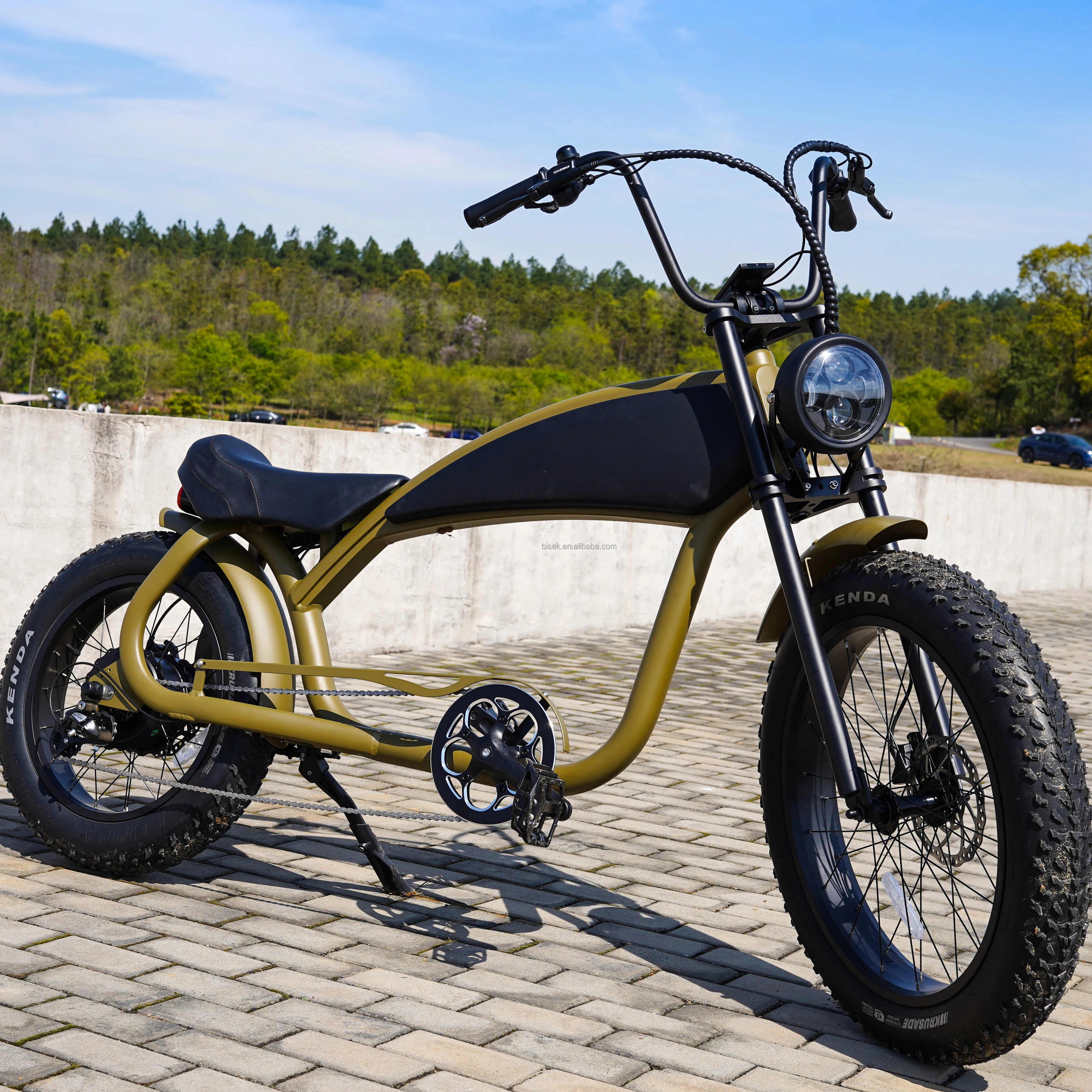 High popular beach cruiser e bike front wheel 24inch electric fat tire bike 1000w 1200w for sale