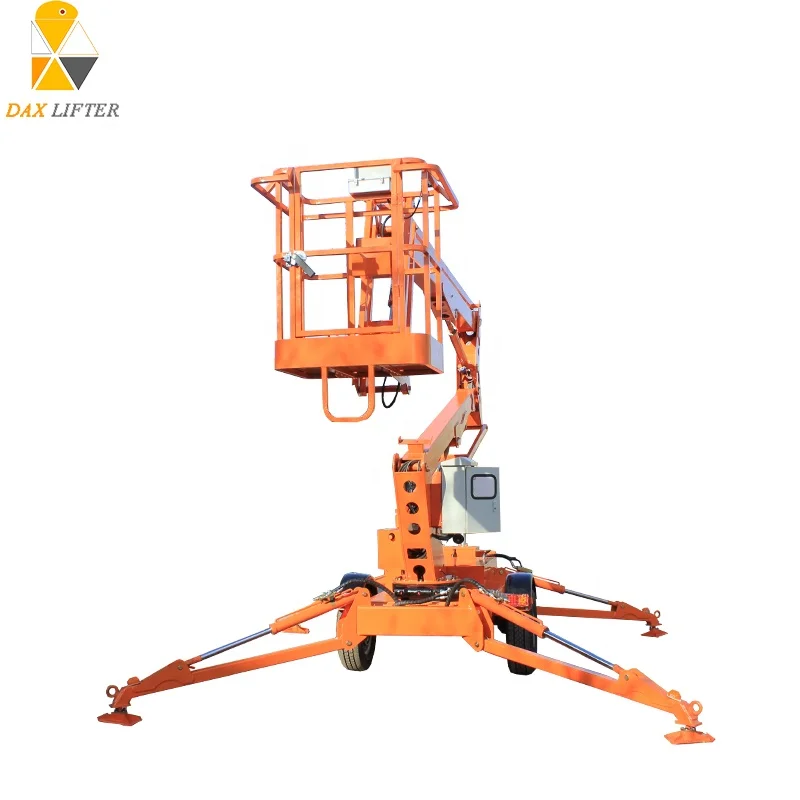 Hot Sale Indoor Outdoor 10m-20m Height Safe Durable Diesel Telescopic Boom Lift