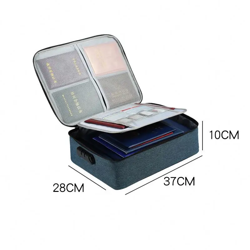 Wholesale Safe Water Resistant Briefcase Organizer Storage Waterproof Document Bag