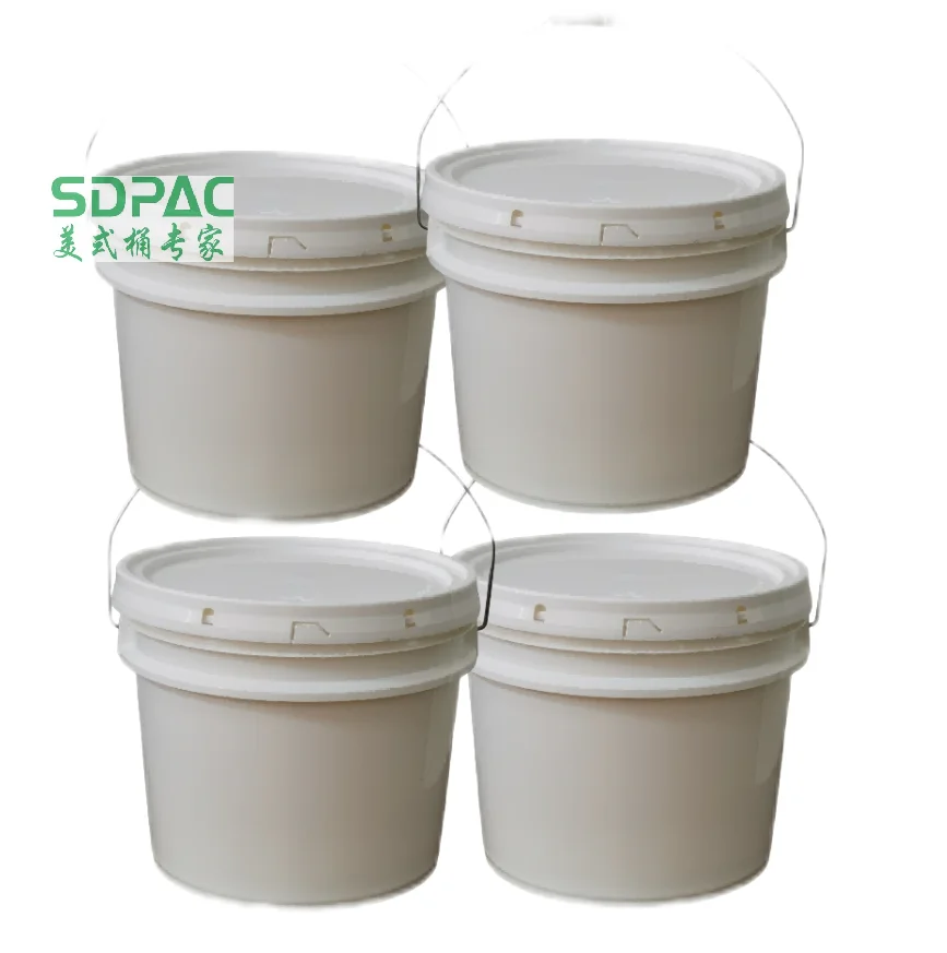 Factory Wholesale 1L 2L 3L 4L 5L 9L 10L 18L 20L 25L Plastic Bucket with Handle and plastic Lid