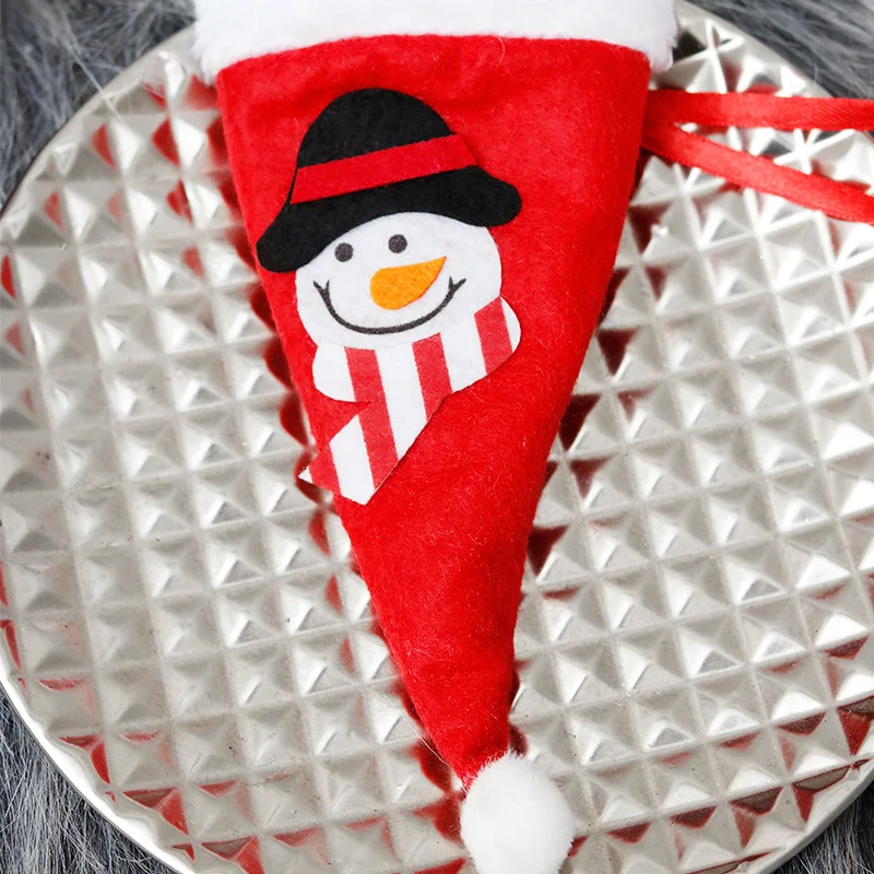 Лидер продаж, Рождественская плюшевая шляпа для вечеринки, украшение с крючком, подарки ручной работы