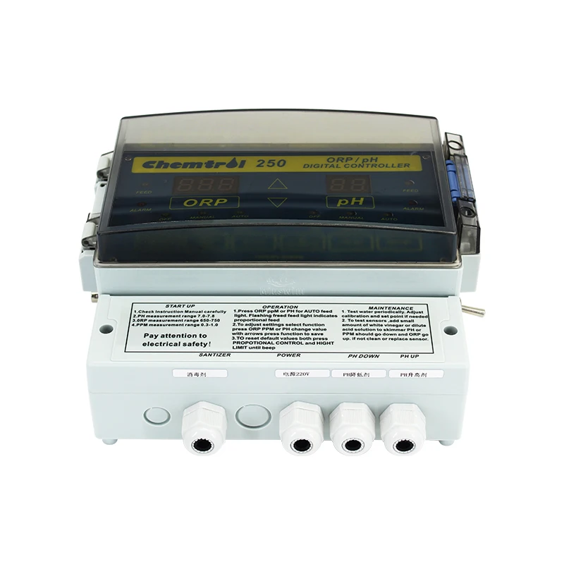 Easy Operated pool control Chemical Chlorine Dosing pump PH&ORP Tester Swimming Pool Water Control digital controller panel