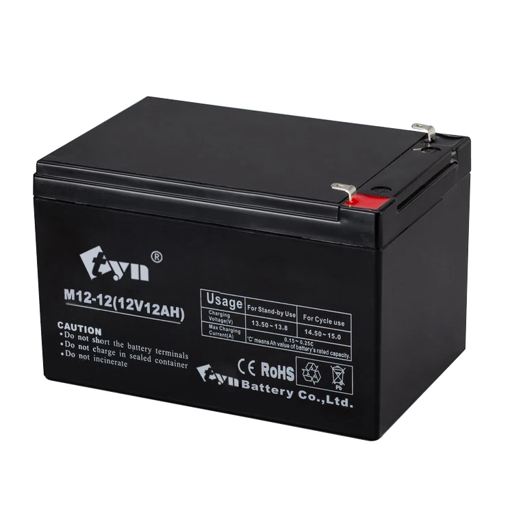 TYN свинцово-кислотный аккумулятор 12v12ah батарея связи аварийный источник питания освещение солнечная энергия