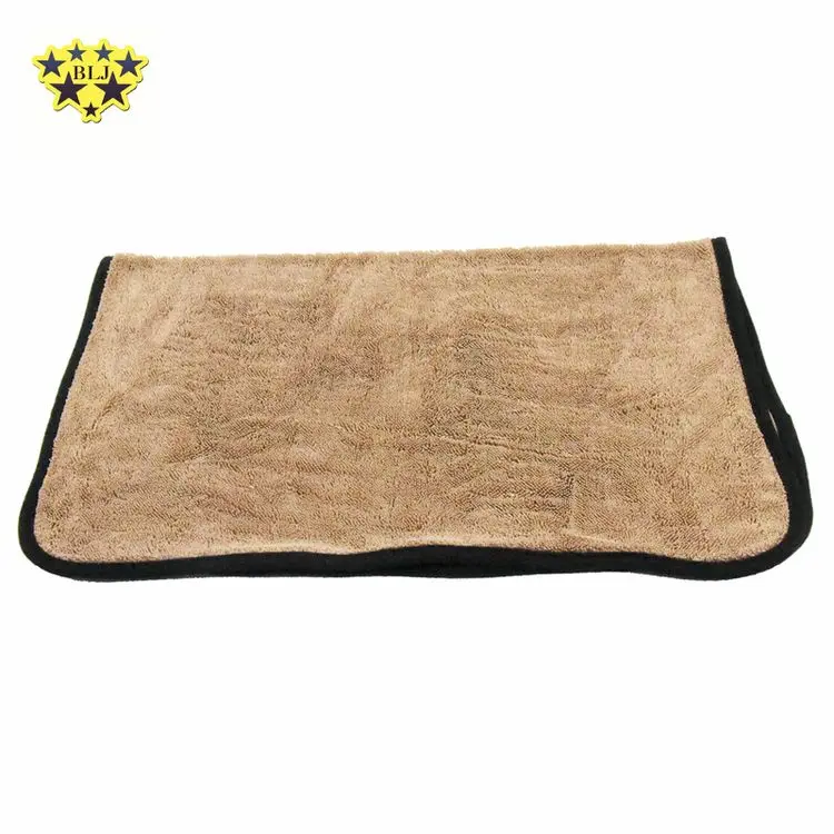 High Quality Super Ultra Fine Printed Microfiber Cloth Short And Long Pile Detailing Plush Car Cleaning Towel
