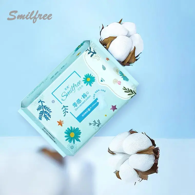 New female products soft cotton Sanitary napkins suppliers sanitary pads for women organic cotton lady pad with wings