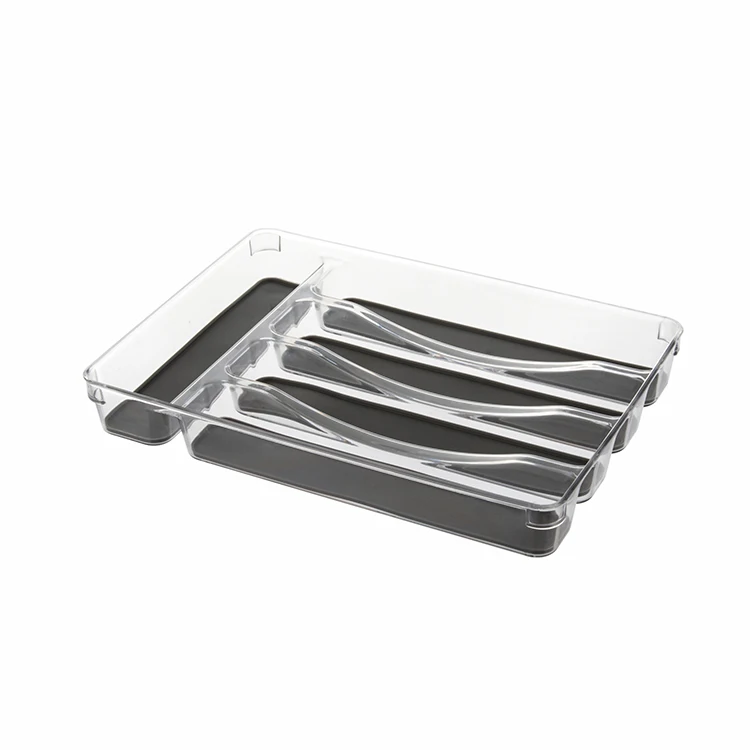 
SA-0478 Plastic Expandable Drawer Organizer Utensils Holder Cutlery Tray With Divider For Silverware 