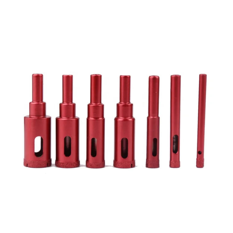 
High Quality Vacuum Brazed Diamond Core Drill Bits For Glass Ceramic Tile Granite Marble 