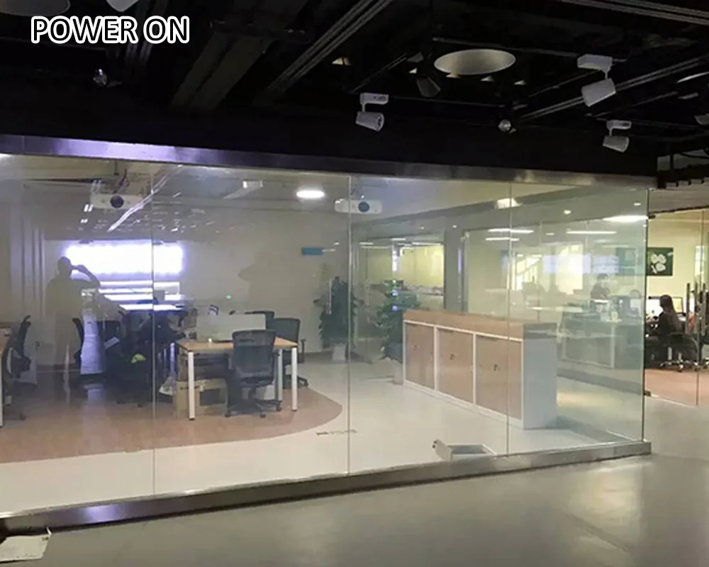 Dimmable intelligent low price black smart glass film for doors and windows