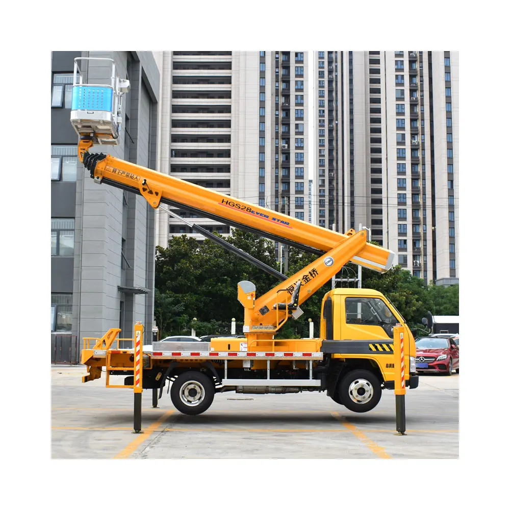 Hydraulic Mobile Aerial Work Platform Truck with 28m 32m Bucket High-Altitude Operation Truck