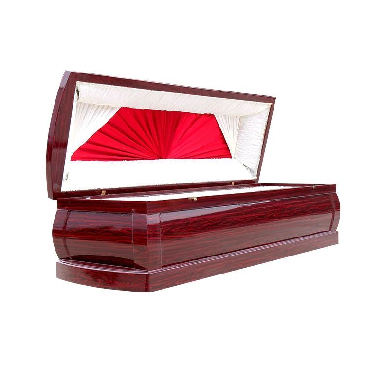 Good quality factory manufacturer funeral supplies wooden American style casket coffin