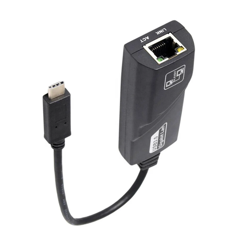 Doonjiey Type-c USB-C к RJ45 Gigabit Ethernet LAN Сетевой адаптер для ТВ коробки ноутбука компьютера